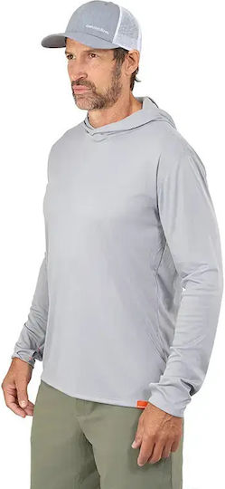 Риболовна блуза Grundens Tough Sun Masked Hoodie Upf 50+ Mist
