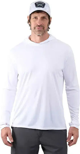 Риболовна блуза Grundens Tough Sun Hoodie Upf 50 Azure