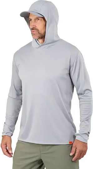 Риболовна блуза Grundens Tough Sun Masked Hoodie Upf 50+ Mist