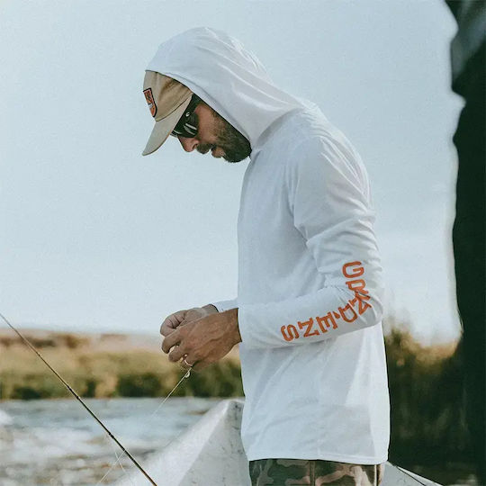 Риболовна блуза Grundens Tough Sun Hoodie UPF 50 Anchor