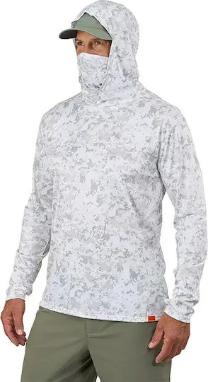 Риболовна блуза Grundens Tough Sun Masked Hoodie Upf 50+ Mist