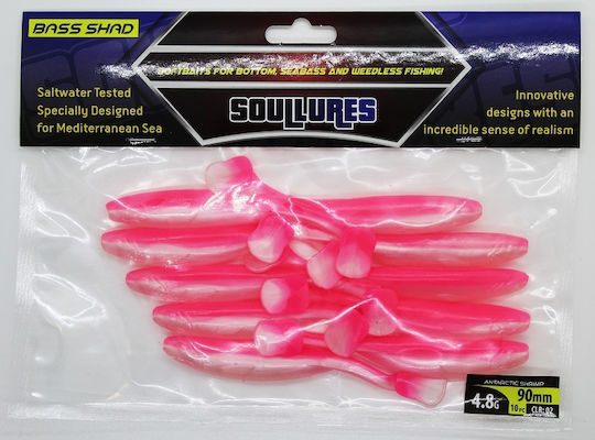 Soul Lures Bass Shad Изкуствена Примамка Червена