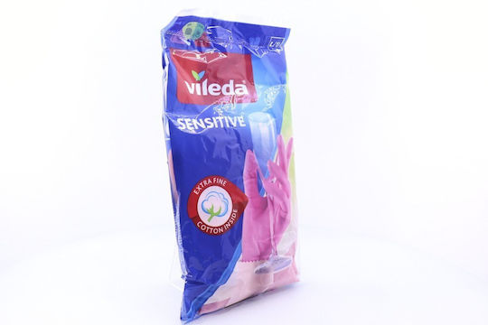Vileda Vileda Ofenhandschuhe Reinigung Sensitiv Kunststoff Groß Rosa