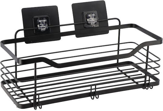 Wall Mounted Bathroom Shelf Inox 31x15.5x16.5cm Blue
