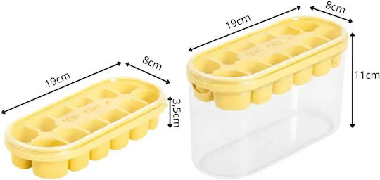 Verk Group Ice Cube Mold Silicone with Lid Green