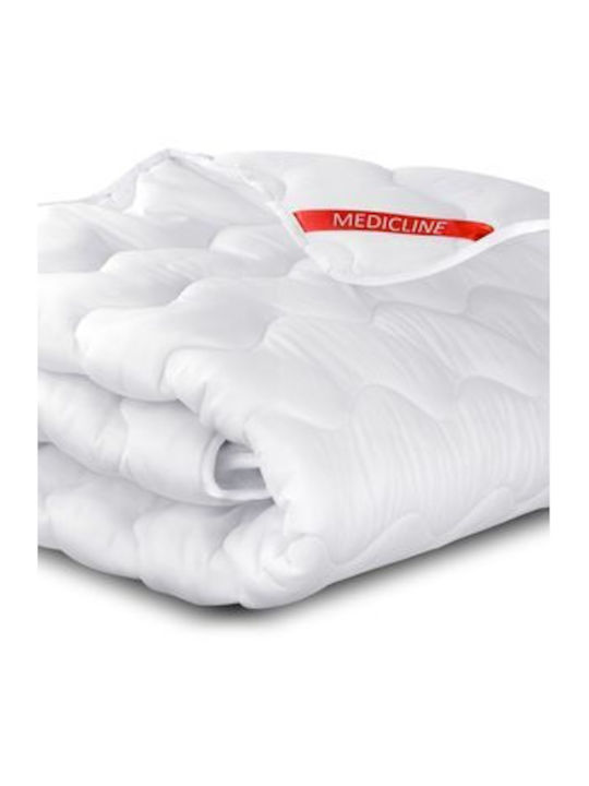 AIO Factory Doppel-Steppdecke mit Mikrofaser-Ausfüllen 200x220cm Weiß