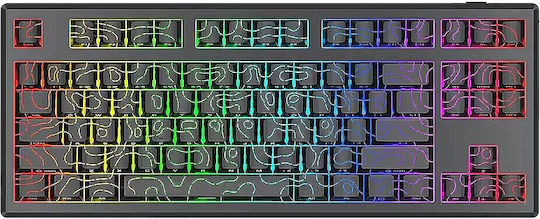 Redragon K732MC RGB PRO Ασύρματο Gaming Πληκτρολόγιο 75% με RGB φωτισμό (Αγγλικό US)