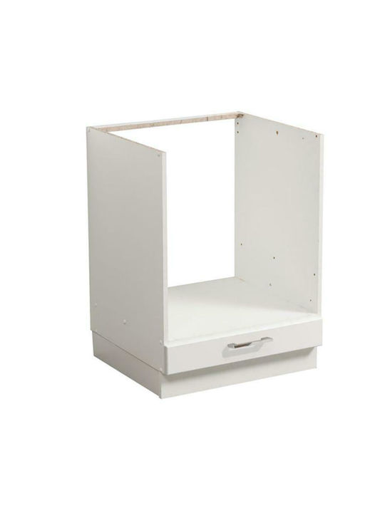 Diva Lower Oven Cabinet White 60x56x82pcs