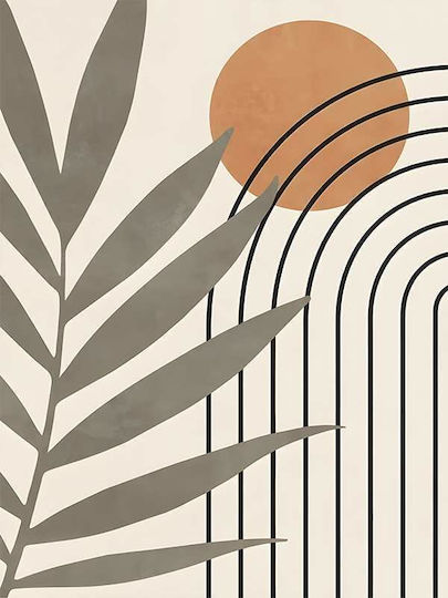Poster Leaves & Sun Pst187 40cm X 50cm Μαύρη Ξύλινη Κορνίζα-56146pd156613f55321