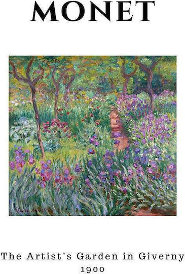 Poster Monet Artists Garden Art014 40cm X 50cm Natural Wood Frame Beige