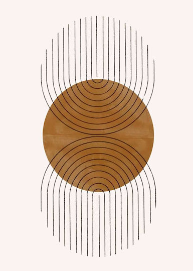 Poster Abstract Flow Pst185 40cm X 50cm Μαύρη Ξύλινη Κορνίζα-56148pd156615f55321