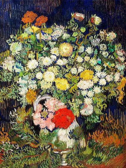 Poster Bouquet Flowers Art115 40cm X 50cm Μαύρη Ξύλινη Κορνίζα-56075pd156676f55321