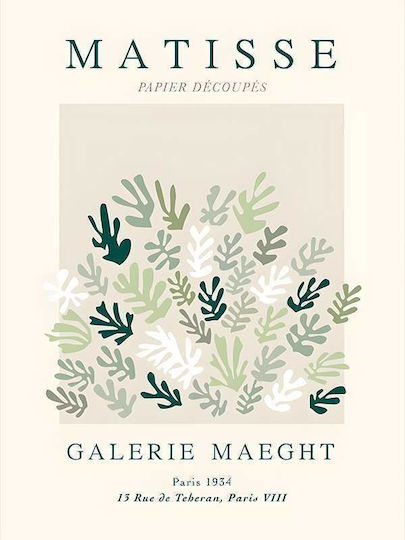 Poster Matisse Galerie Maeght Art042 40cm X 50cm White Wooden Frame