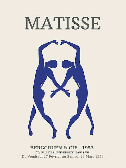 Poster Matisse Berggruen & Cie Art016 40cm X 50cm Premium Schwarzes Hölzernes Gemälde