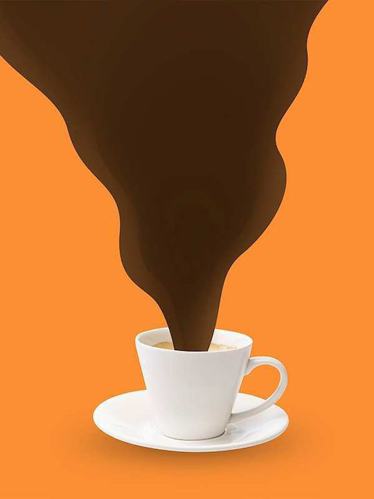 Poster Cană De Cafea Pst25358 40cm X 50cm Cadru Din Lemn Natural Bej 62153pd156341f55316