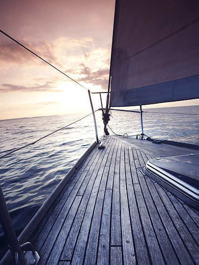 Poster Boat View Pst25209 40cm X 50cm Κορνίζα Καφέ Ξύλου 61776pd156378f63322