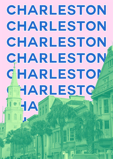 Poster Charleston Pop Art Pst25510 40cm X 50cm Κορνίζα Καφέ Ξύλου 63394pd156112f63322