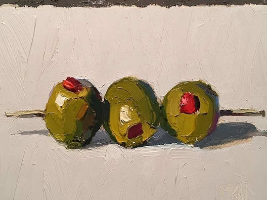Poster Cocktail Olives Pst25320 40cm X 50cm Κορνίζα Καφέ Ξύλου 62108pd156362f63322