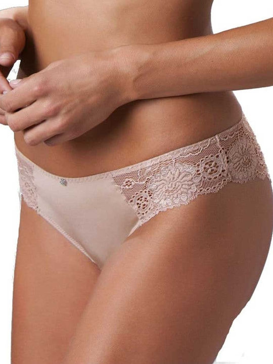Women's Brazil with Lace Beige