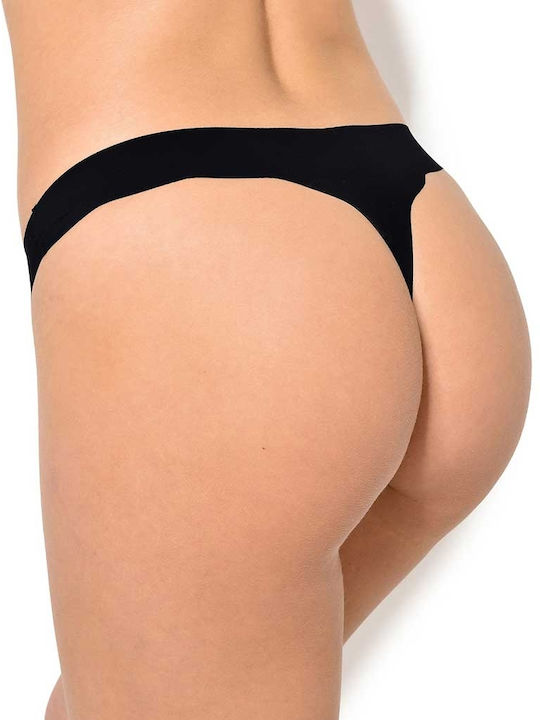 Damen Zeichenfolge Nahtlos Schwarz