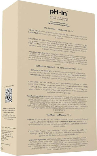 Set rutină de îngrijire pentru piele sensibilă predispusă la acnee în 3 pași Ph-in Healthy Skin System Indeed Labs 3 articole