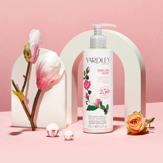 Set duo 1 x 250 ml gel de duș 1 x 250 ml loțiune de corp parfum de trandafir englezesc colecția trandafir englezesc 2 articole