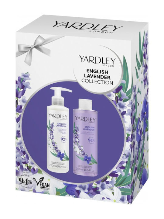 Duo Set 1 X 250 Ml Shower Gel 1 X 250 Ml Body Lotion English Lavender Fragrance English Lavender Collection 2 Items