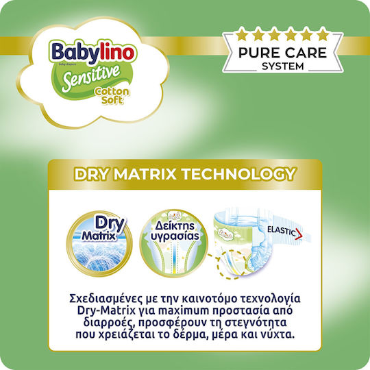 Babylino Babylino Sensitive Baby Diaper No4 8-13 Kg SUPER PACK 150 Pieces Care for Sensitive Skin