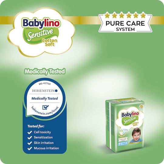 Babylino Babylino Sensitive Windel Nr. 7 15+ kg Super Pack 108 Stk – Pflege für Empfindliche Haut