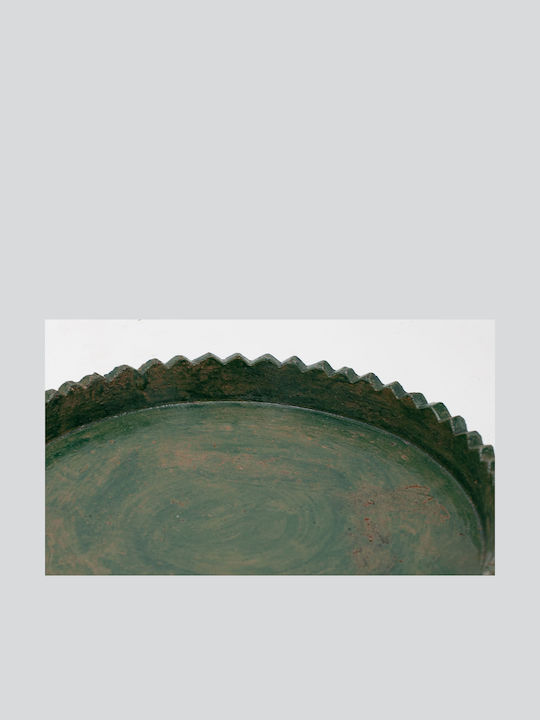 Decorative Ceramic Green Platter 30.5x30.5x4cm