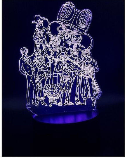 Διακοσμητικό Φωτιστικό One Piece LED 3D Illusion