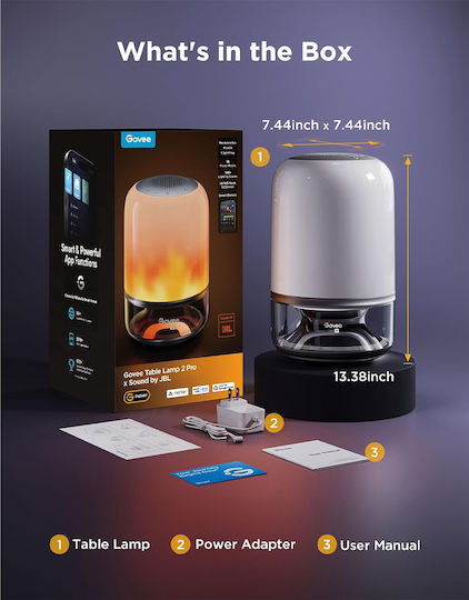 Govee Smart Διακοσμητικό Φωτιστικό 2 Pro X Sound By Jbl LED RGBIC