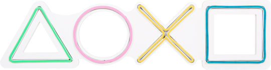 Megapap Neon Διακοσμητικό Φωτιστικό Neon Playstation LED 57x15εκ.