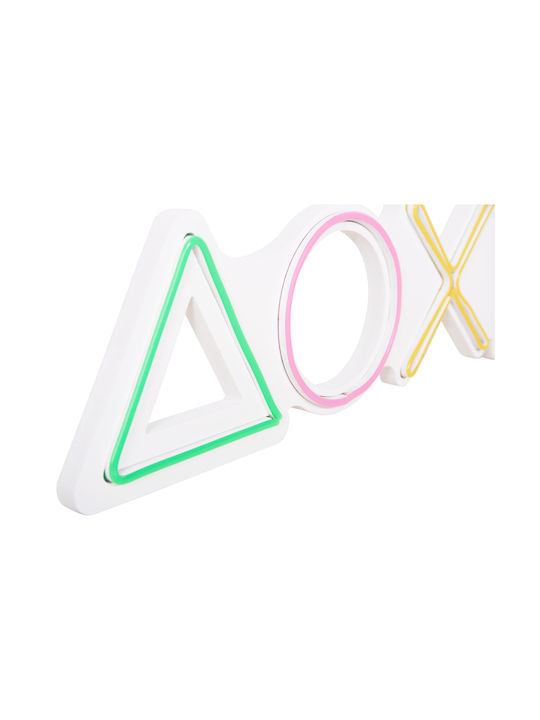 Megapap Neon Διακοσμητικό Φωτιστικό Neon Playstation LED 57x15εκ.