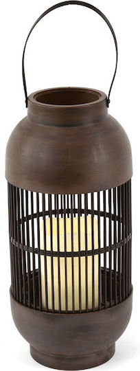 Aca Nougat Decorative Lamp Lattern Brown