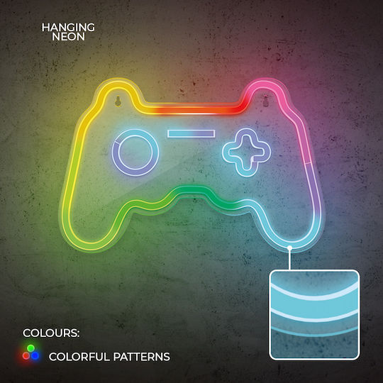 Forever Light Neon Διακοσμητικό Φωτιστικό Gamepad LED RGB