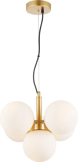 Viokef Nefeli Dekorative Lampe mit Fassung für E14 Lampe Gold