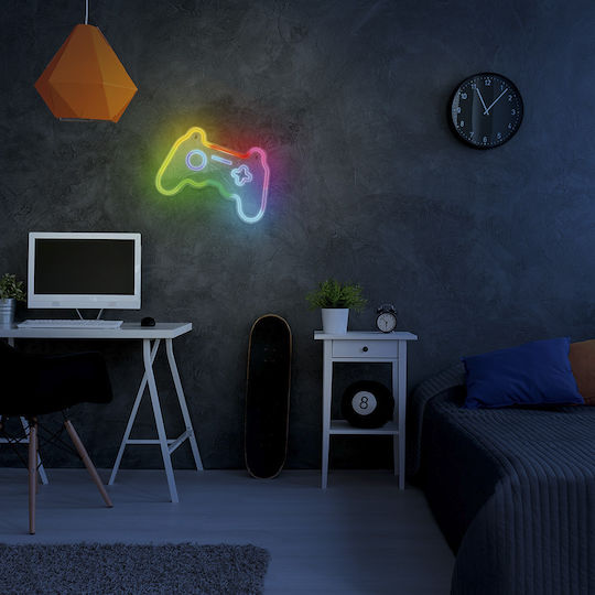 Forever Light Neon Διακοσμητικό Φωτιστικό Gamepad LED RGB