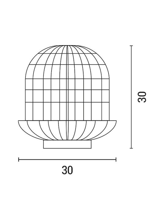 Eurolamp Διακοσμητικό Φωτιστικό E27 29εκ.