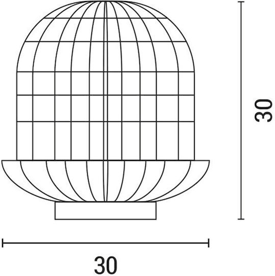 Eurolamp Lustră Decorativă cu Soclu pentru Bec E27 Bej