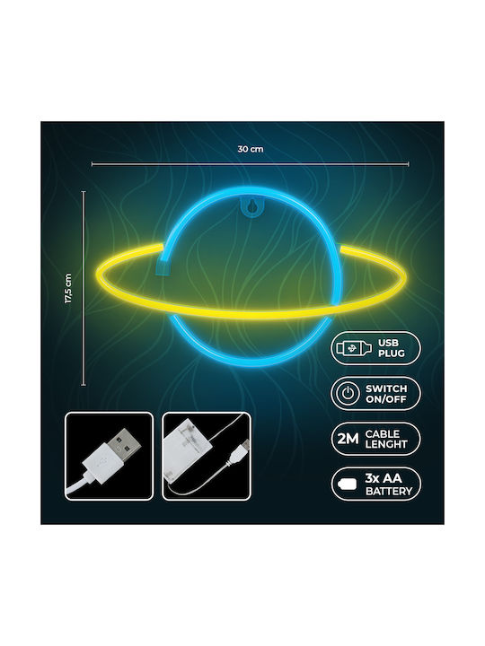 Forever Light Neon Διακοσμητικό Φωτιστικό Saturn LED