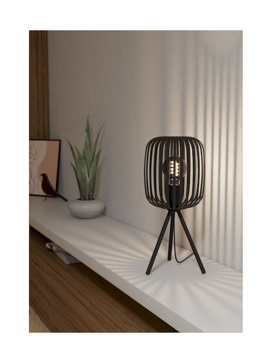Eglo Romazzina Lustră Decorativă cu Soclu pentru Bec E27 Negru