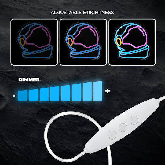 Forever Light Neon Διακοσμητικό Φωτιστικό LED RGB Αστροναύτης