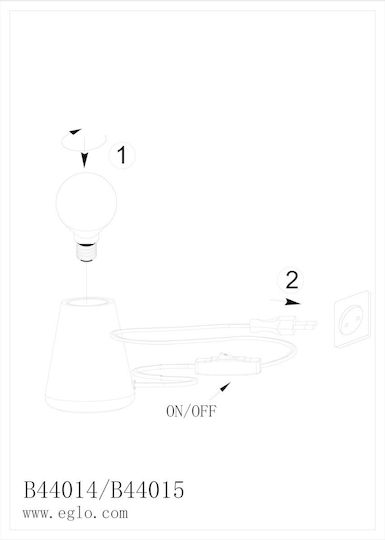 Eglo Decorative Lamp with Socket for Bulb E27 Brown
