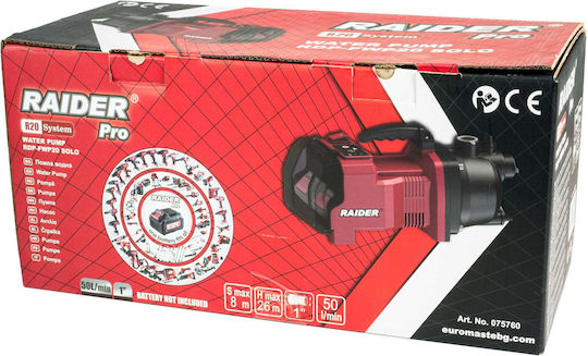Water Pump R20 40v 50l/min 26m 1" Solo Raider Rdp-fwp20