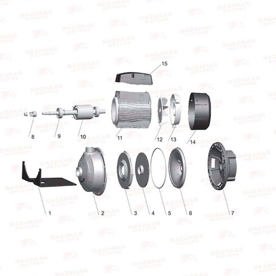 Leo Group AMS210/2,2 Electric Surface Water Pump Centrifugal 3hp Three-Phase