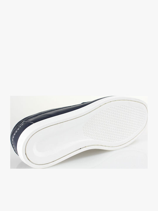 302 Δερμάτινα Ανδρικά Loafers σε Μπλε Χρώμα