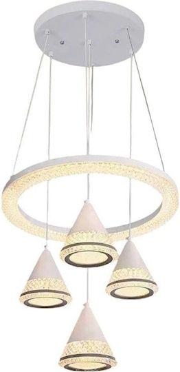 2150 LED Κρεμαστό Φωτιστικό Λευκό 45εκ.