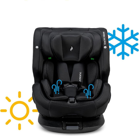 Osann One 360 Καθισματάκι Αυτοκινήτου i-Size με Isofix All Black 0-36 kg
