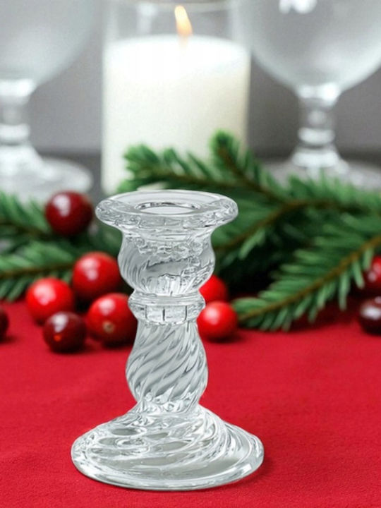 ecarla Ecarla Kerzenhalter Aus Glas In Transparentem Farbe 10cm